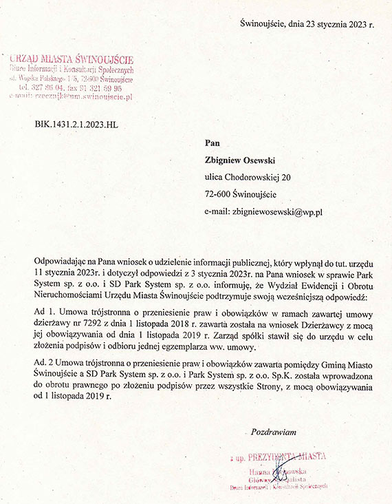 „Zniknięcie Prezydenta rozwiązane” - informuje Zbigniew Osewski
