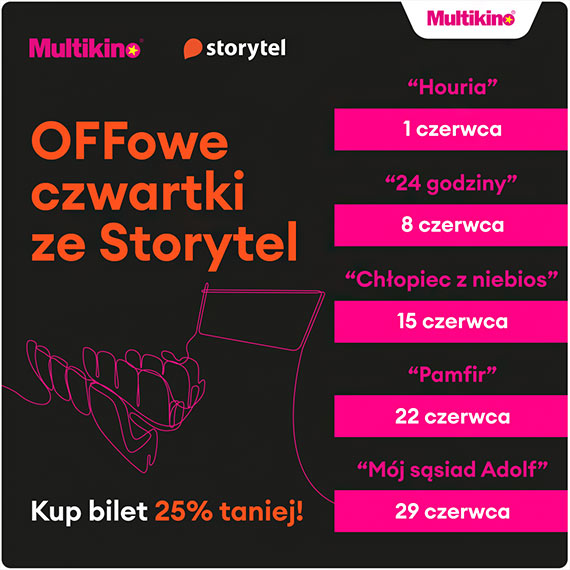Czerwiec z „OFFowymi czwartkami ze Storytel” w Multikinie!
