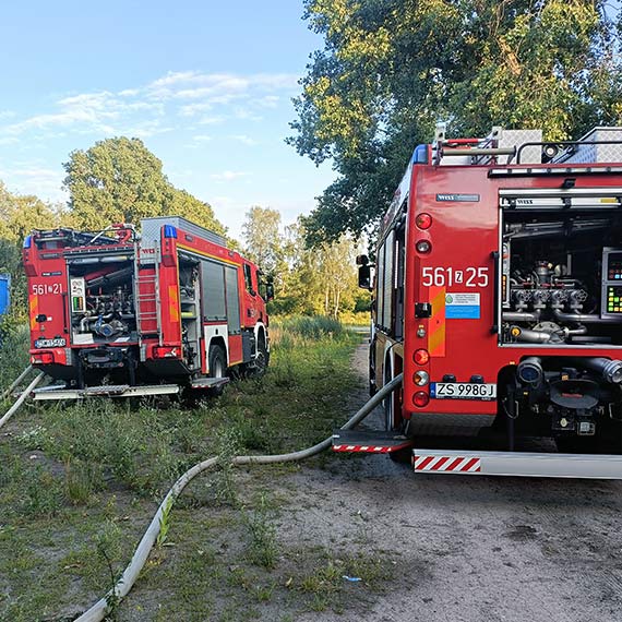 Palił się pustostan przy ulicy Steyera