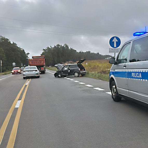 Zderzenie dwch samochodw na DK3, s poszkodowane osoby