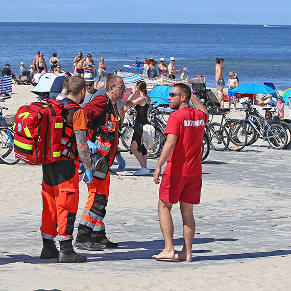 Zaginięcie dzieci na plaży – służby w akcji