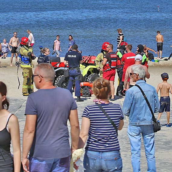 Zaginięcie dzieci na plaży – służby w akcji