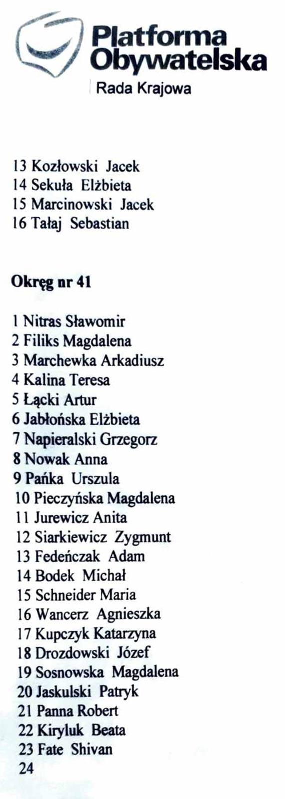 El¿bieta Jab³oñska startuje do Sejmu RP z list Koalicji Obywatelskiej