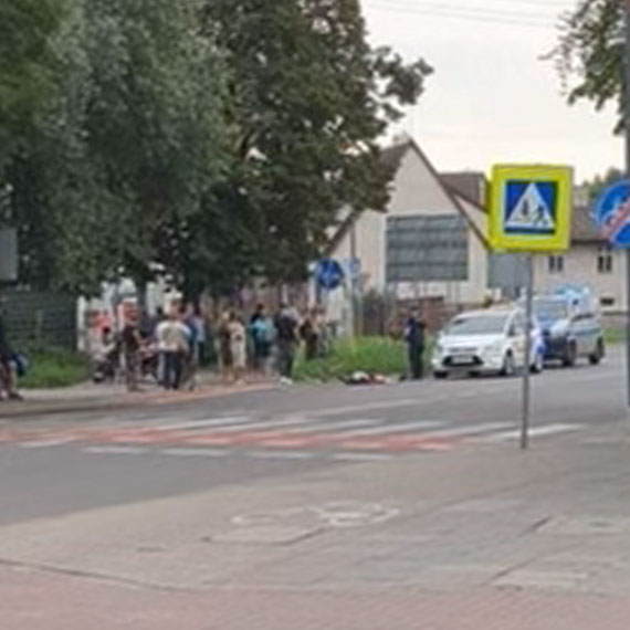 Wypadek motocyklisty na ulicy Barlickiego 