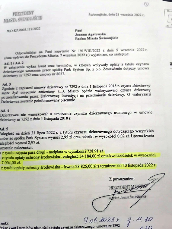 Spółka Park System przegrywa proces z radną Joanną Agatowską