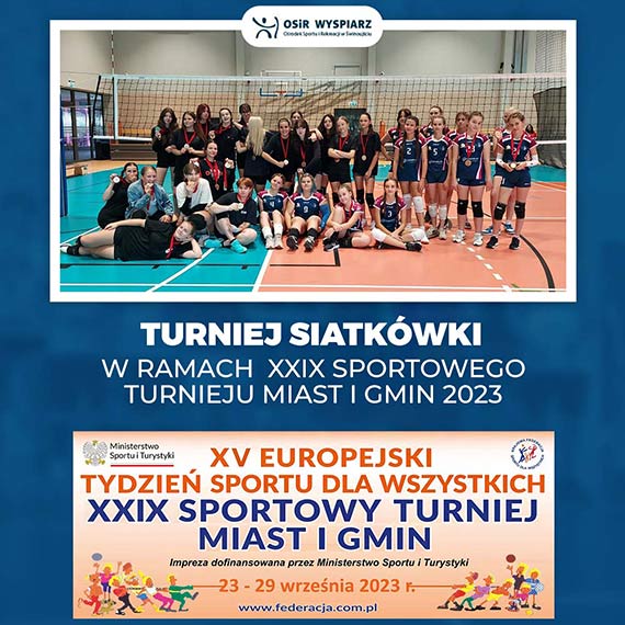 Turniej Siatkwki w ramach  XXIX Sportowego Turnieju Miast i Gmin 2023