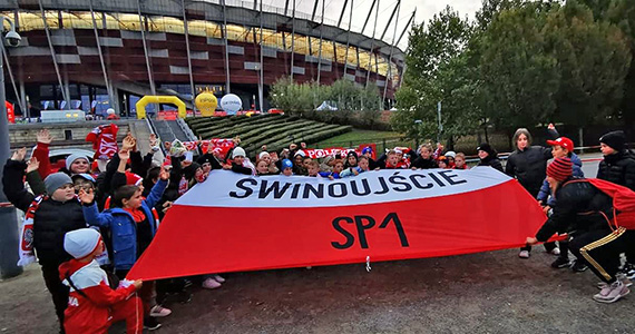 Uczniowie SP1 na wielkim widowisku na stadionie PGE Narodowym!