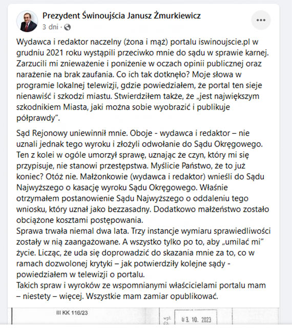 Czy murkiewiczowi wszystko wolno? Skoro my musimy szanowa prawo, dlaczego nie robi tego Janusz murkiewicz? 