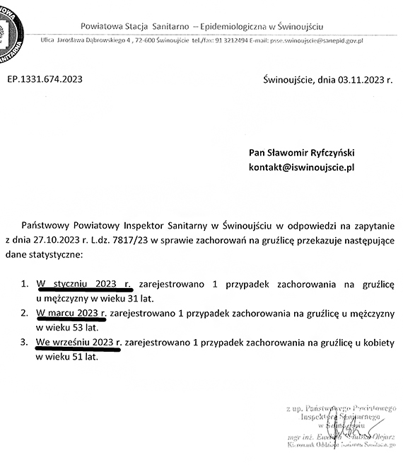 Gruźlica, choć mogliśmy o niej zapomnieć, wciąż jest niebezpieczną chorobą! Zobacz ile przypadków było w Świnoujściu!