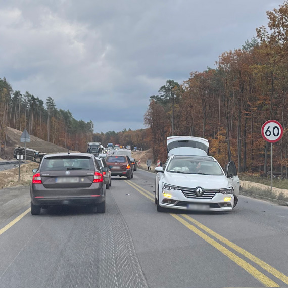 Zderzenie samochodów na DK3 między Miedzyzdrojami a Dargobądzem