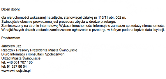Miasto Świnoujście wystawia na sprzedaż atrakcyjną działkę nadmorską – mieszkańcy pytają o przyszłość zielonego terenu