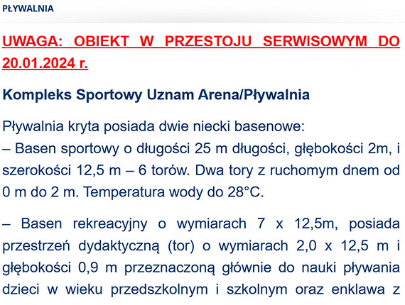 Nie mamy basenu, i co nam państwo zrobicie?