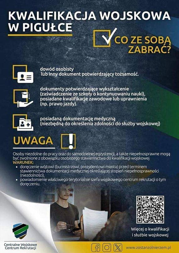 „Zostań żołnierzem”- kto powinien wziąć udział w kwalifikacji wojskowej?
