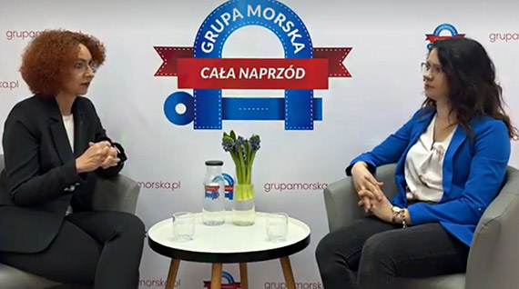 Joanna Agatowska gociem telewizji internetowej Grupy Morskiej