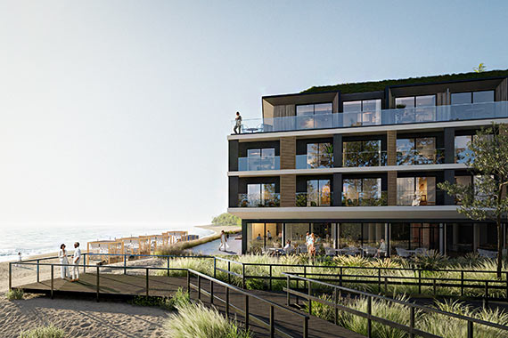Kamień węgielny pod budowę luksusowego kompleksu w Międzyzdrojach wmurowany. The Sea Resort zainauguruje działalność pod koniec 2025 r.