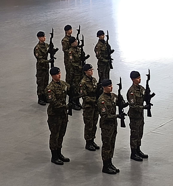 Przegląd musztry klas mundurowych województwa zachodniopomorskiego.