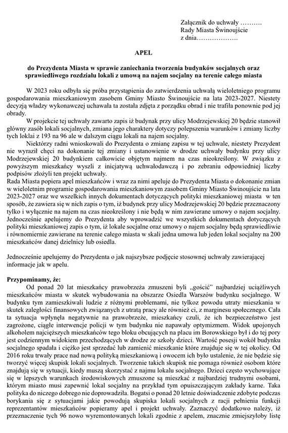 Grupa Morska: Powyborcza frustracja czy obojtno wobec mieszkacw? Niezrozumiae zachowanie Janusza murkiewicza