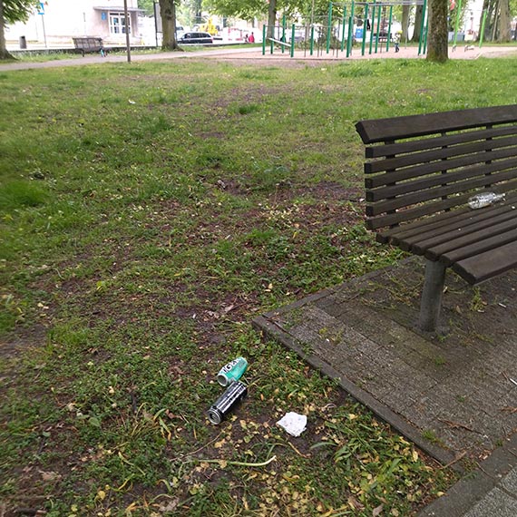 Park Chopina okiem byłej Mieszkanki naszego miasta: Podziwiamy śmieci i przepełnione śmietniki