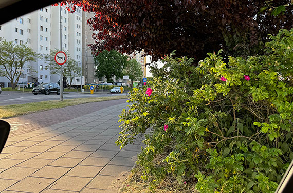 Niebezpieczny wyjazd z osiedla przy ul. Kujawskiej 3 i Grunwaldzkiej 28