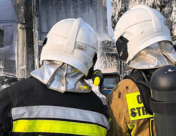OSP Przytór dokumentuje kilkugodzinne dogaszanie