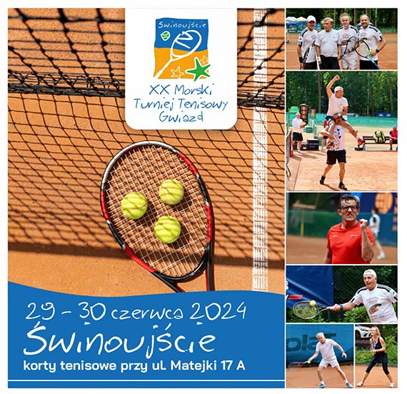 Niezwyky maria sportu i kultury! W winoujciu startuje 20. edycja Morskiego Turnieju Tenisowego Gwiazd 2024