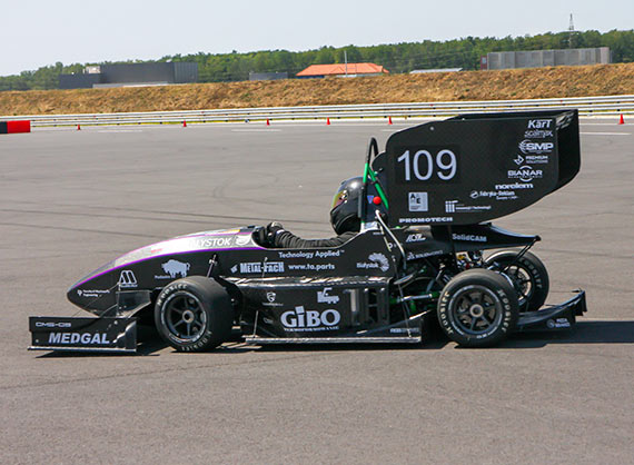 Cerber Motorsport z Politechniki Białostockiej najlepszy w dwóch konkurencjach w zawodach w Formula Student East!