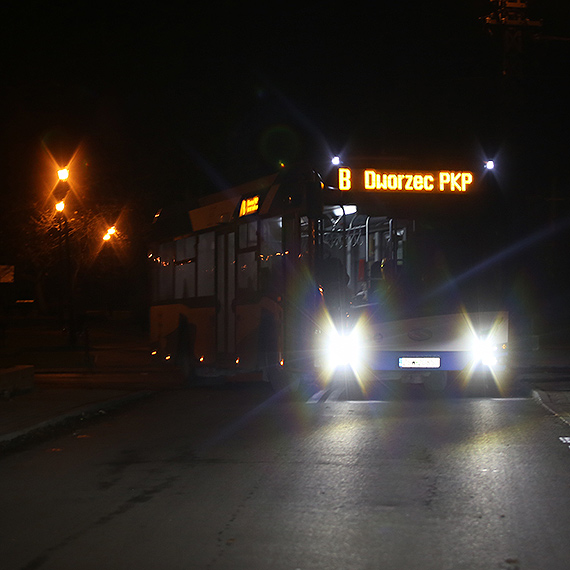 Autobusy Komunikacji Miejskiej w noc sylwestrow