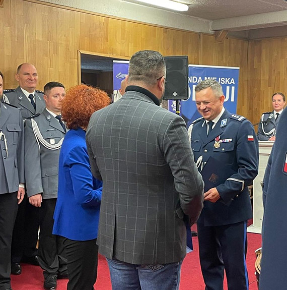 Pożegnanie ze sztandarem Komendanta Miejskiego Policji w Świnoujściu