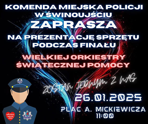 Policjanci z Komendy Miejskiej Policji w winoujciu graj razem z WOP podczas 33. Finau WOP