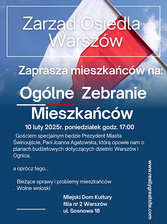 Oglne Zebranie Mieszkacw Osiedli Warszw i Ognica