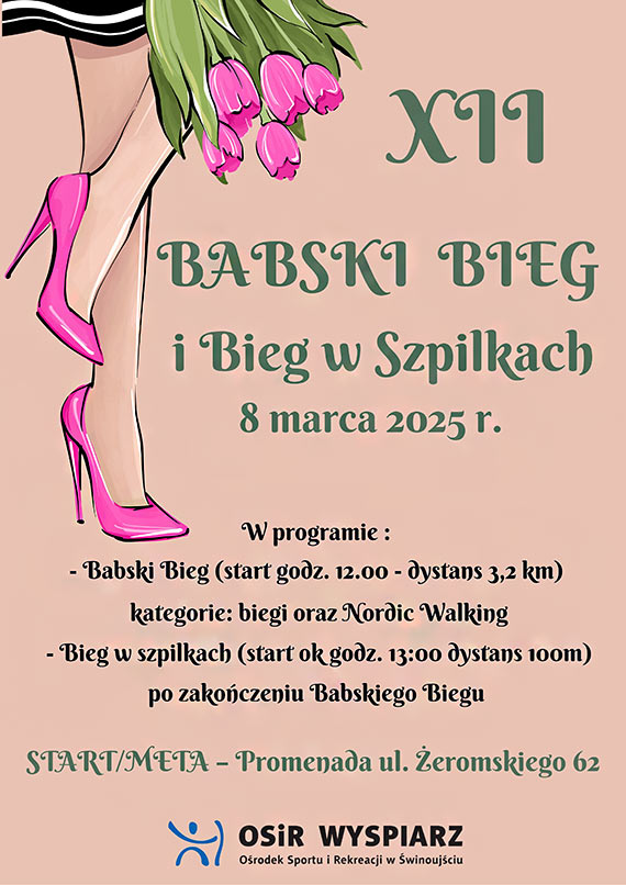 XII Babski Bieg i Bieg w Szpilkach w winoujciu – zapisy ju otwarte!