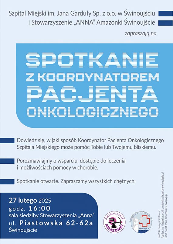 Otwarte spotkanie z Koordynatorem Pacjenta Onkologicznego w ¦winouj¶ciu