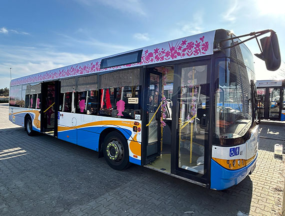 Udekorowany autobus zawiezie na Wyj±tkowe ¦wiêto Kobiet w ¦winouj¶ciu