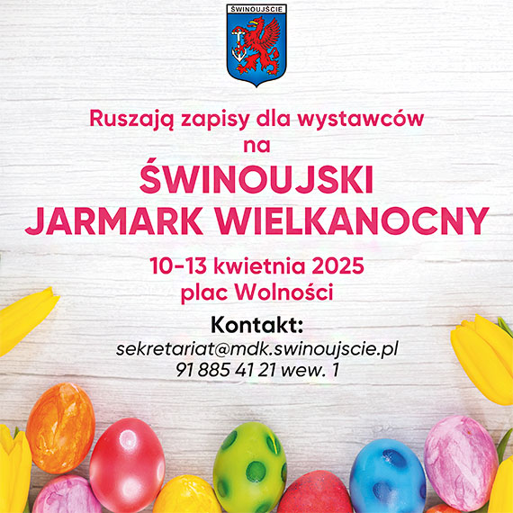 witeczne dekoracje, rkodzieo i pysznoci na placu Wolnoci. Zgo si na Jarmark Wielkanocny w winoujciu