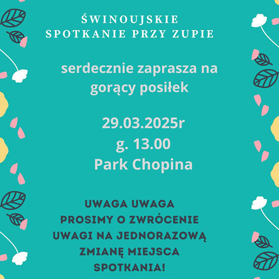 winoujskie spotkanie przy zupie w Parku Chopina