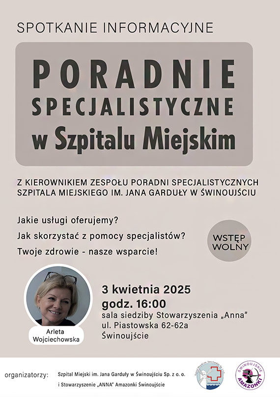 Spotkanie z ekspertk – Arleta Wojciechowska o poradniach specjalistycznych w Szpitalu Miejskim 