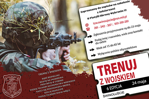 Zapisz si na „Trenuj z wojskiem” w winoujciu