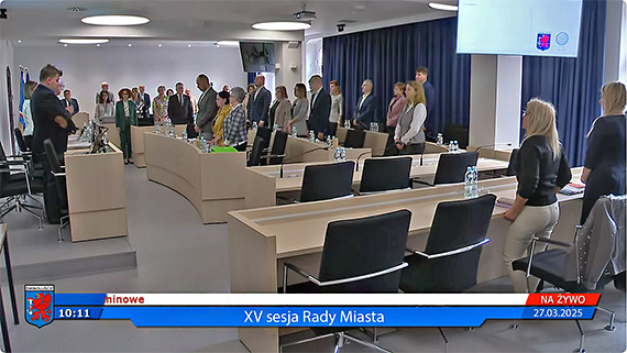 Radni uczcili minut ciszy pami Andrzeja Ryfczyskiego