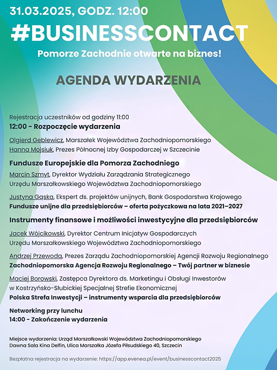 Pomorze Zachodnie otwarte na biznes. Zaproszenie na BusinessContact