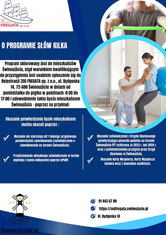  	Krok do Zdrowia-II Edycja- rehabilitacja dla mieszkacw winoujcia