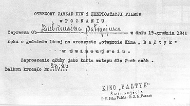 Początki i koniec polskiego kina w Świnoujściu.