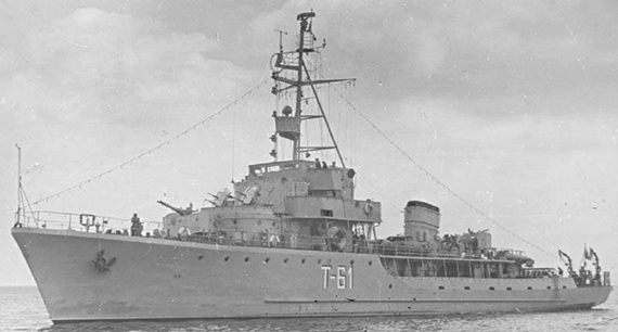 61 lat temu trałowce ORP „Żubr”, ORP „Tur” i ORP „Łoś” zawinęły do Świnoujścia
