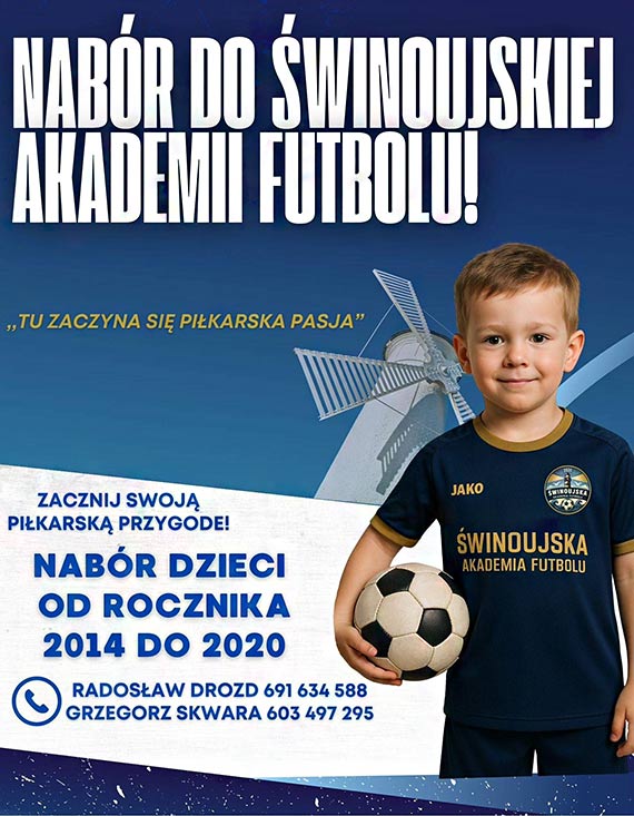 Nowa jako w szkoleniu pikarskim. winoujska Akademia Futbolu ogasza nabr