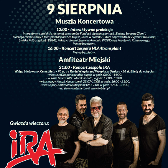 IRA zagra w winoujciu! Rockowy koncert w szczytnym celu ju 9 sierpnia