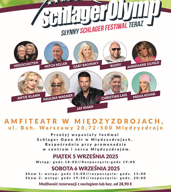 Niemiecki SchlagerOlymp zawita do Midzyzdrojw. Wydarzenie tu obok winoujcia