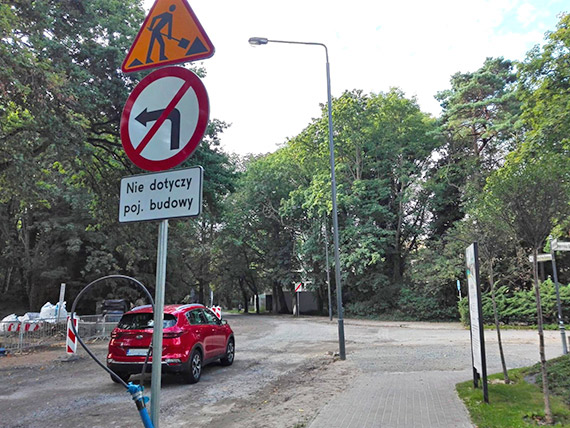Zmiana organizacji ruchu – zamknicie skrzyowania ulic Sienkiewicza i Krzywoustego od 8 wrzenia