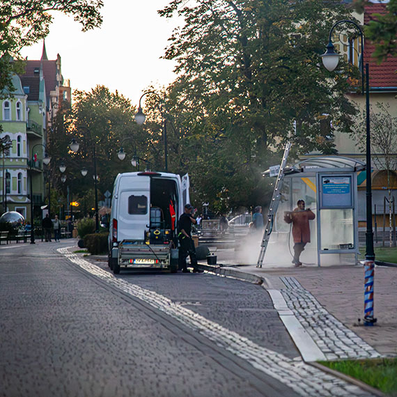 Świnoujście: przystanki autobusowe lśnią czystością