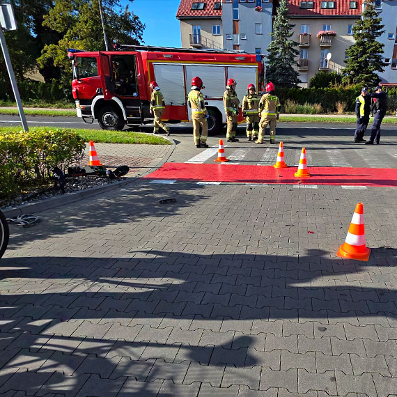 Hulajnoga wjechaa w samochd przy Lidlu