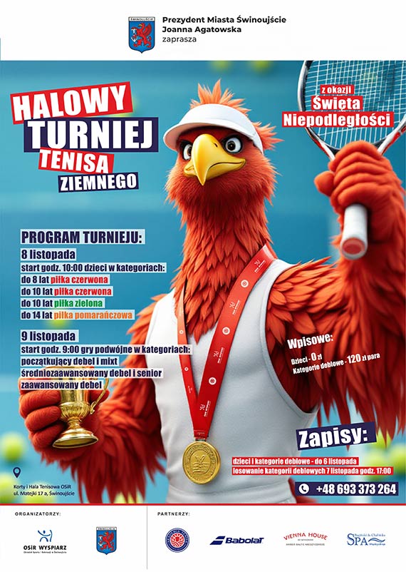 Halowy Turniej Tenisa Ziemnego z okazji Narodowego Święta Niepodległości