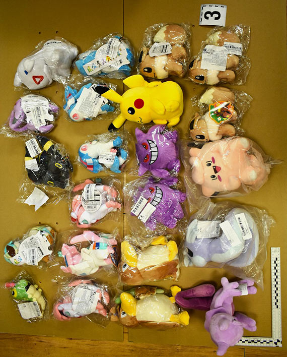 Ponad 1300 podrobionych przedmiotów zabezpieczonych przez goleniowskich funkcjonariuszy